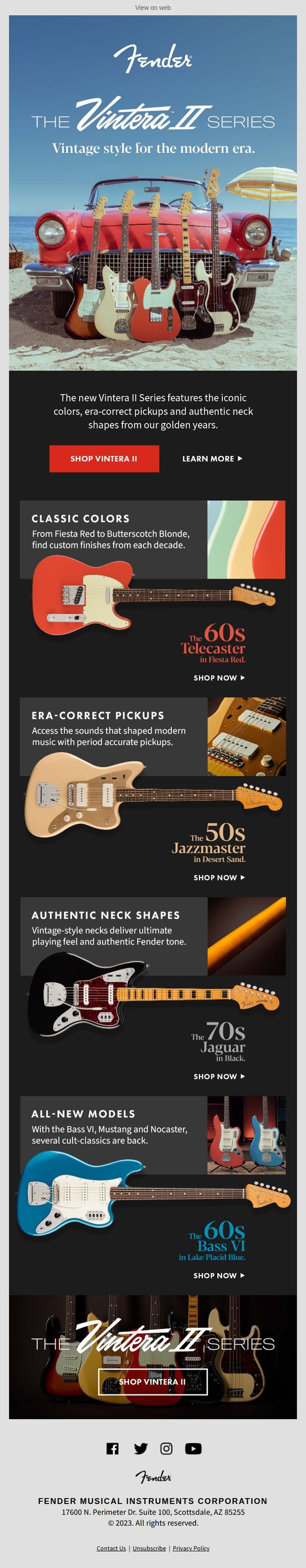 7. Fender: Introducing The Vintera II Series