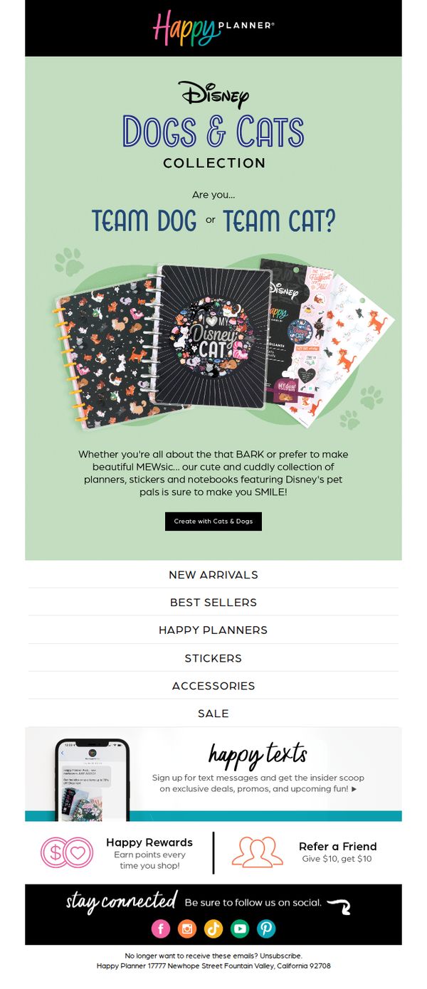 7. The Happy Planner: Pawsitively the Cutest Collection 🐶🐱