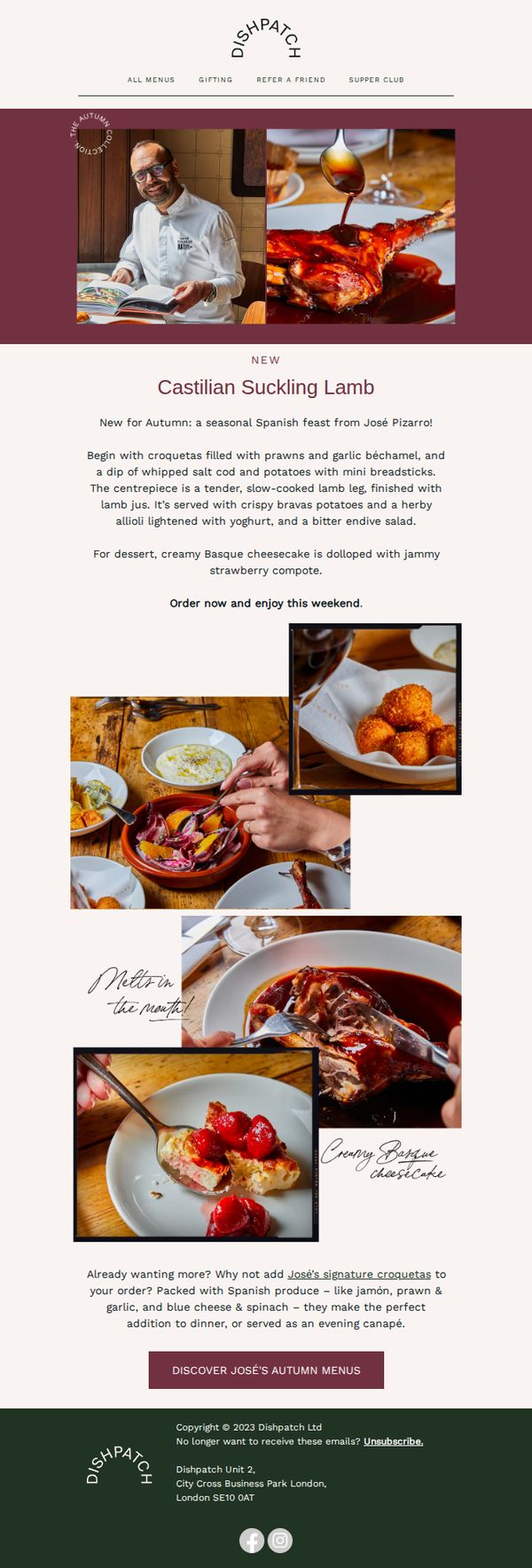 8. NEW: Castilian Suckling Lamb 🇪🇸