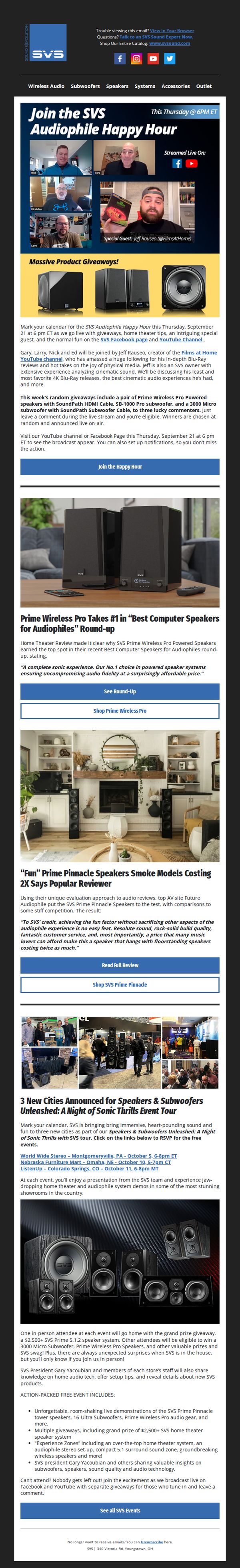 7. Provocative Blu-Ray Reviewer Joins SVS Audiophile Happy Hour & Prime Wireless Pro is #1 Rated Audiophile Computer Speaker