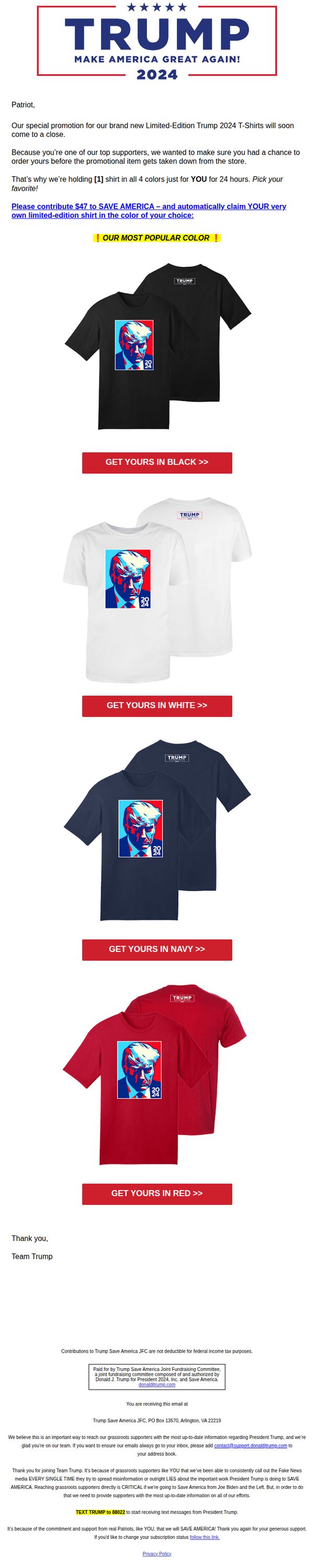 6. RE: Promotional Item Ends Soon