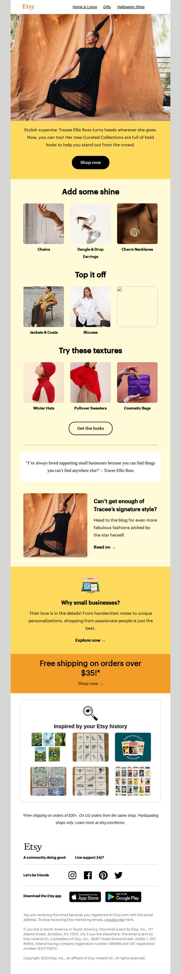 6. Etsy: Style icon Tracee Ellis Ross is here!
