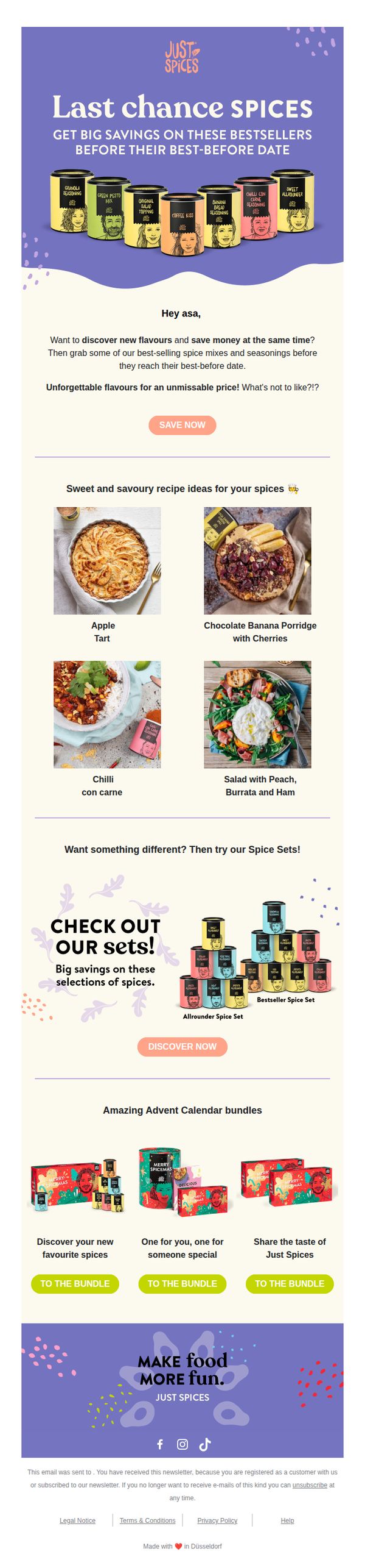 8. Just Spices: Save money on our spices 💰