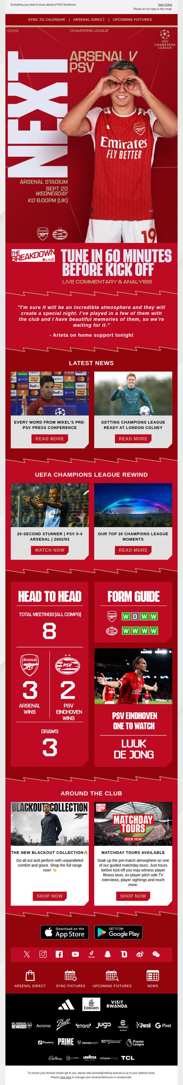 7. The UEFA Champions League is back ❤️