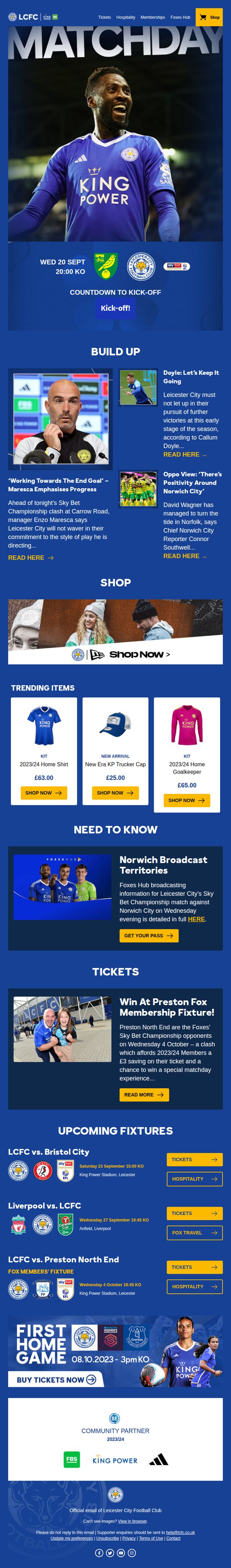 6. Leicester City Football Club : ‘Working Towards The End Goal’ – Maresca Previews Norwich  🟡 🔵