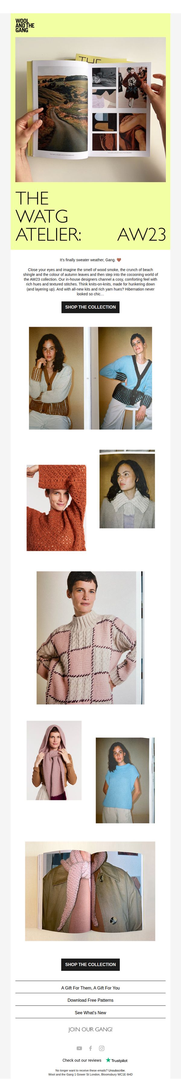 9. Wool and the Gang: THE WATG ATELIER: AW23
