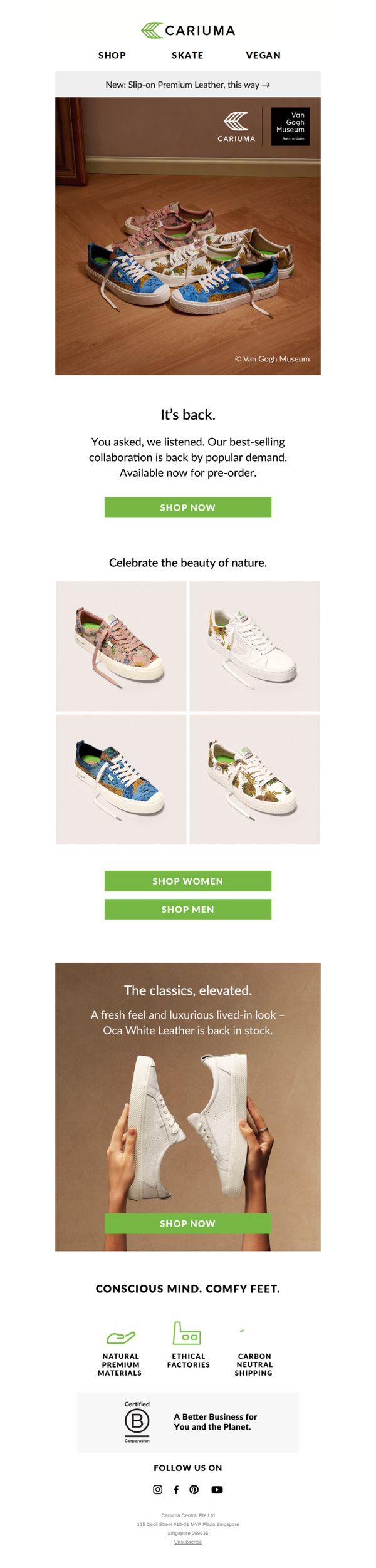 7. Cariuma: Our Van Gogh Museum Collab is Coming Back.