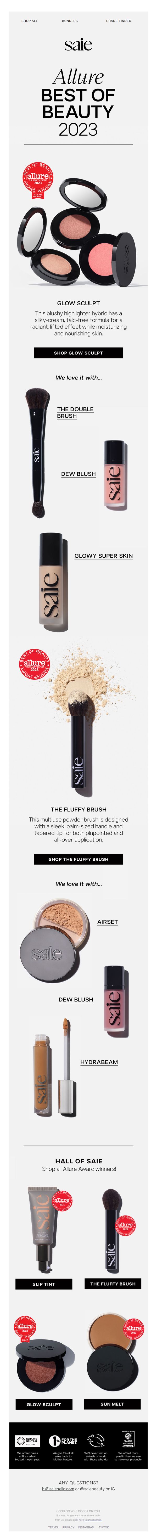 8. Guess who just won two Allure awards?!