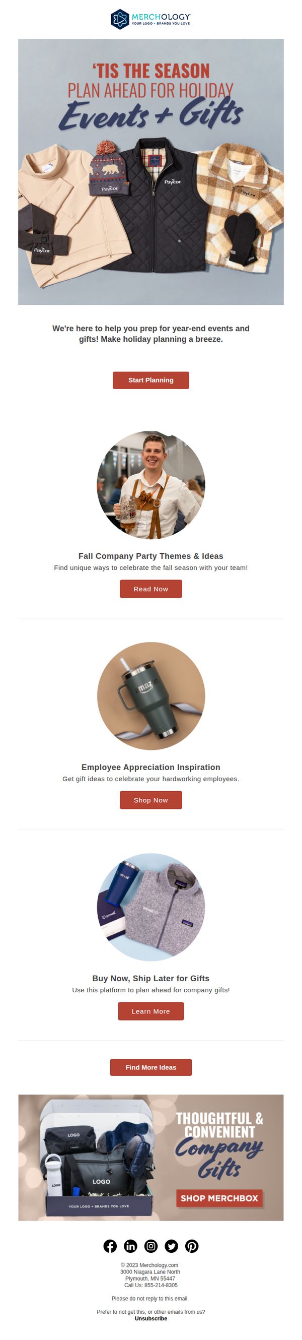 8. Merchology: 'Tis the Season to Plan Ahead: Get Holiday Event & Gift Inspo! 