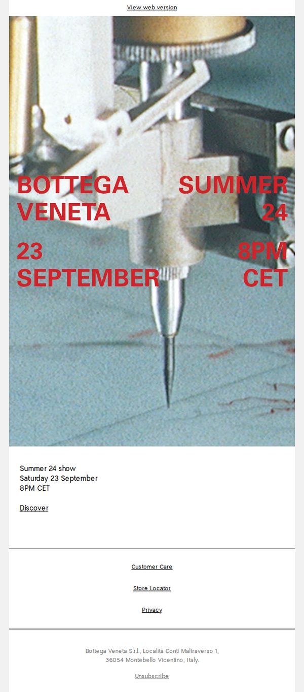 8. Bottega Veneta: Save the date