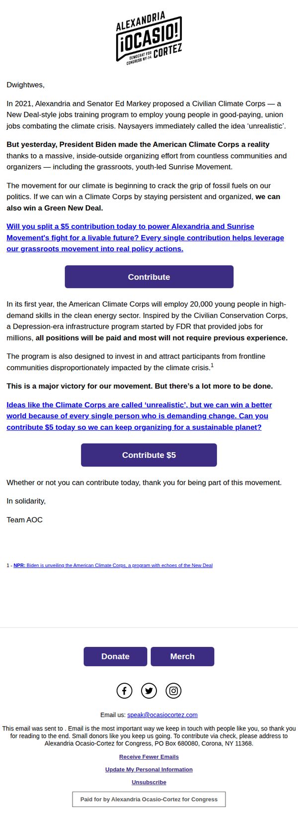 10. Alexandria Ocasio Cortez: MAJOR victory 🎉