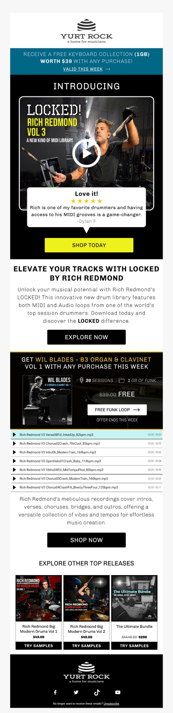 9. Introducing LOCKED Drums + Free Keyboard Library!