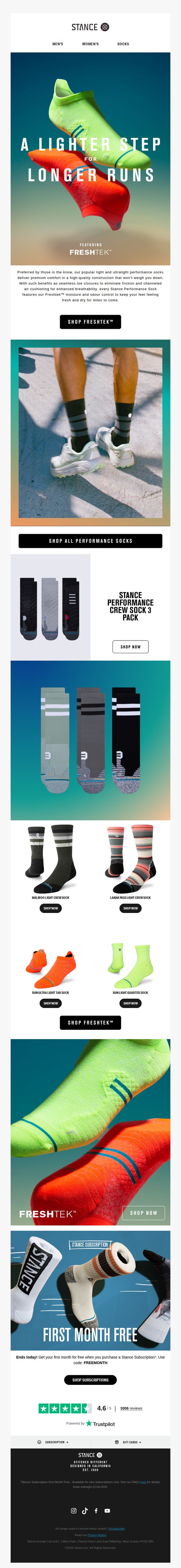 7. Our Latest Light & Ultralight Performance Socks