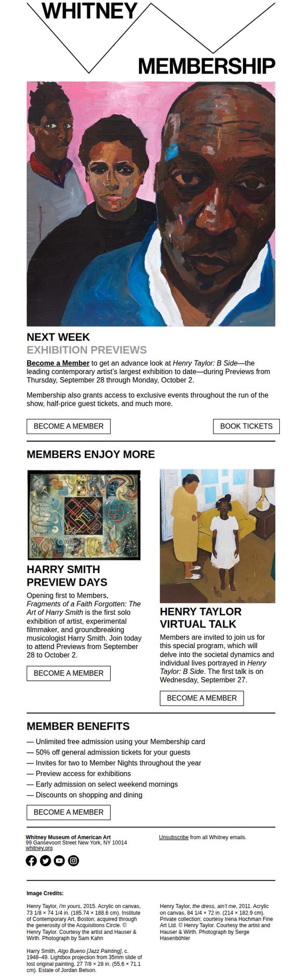 6. Whitney Museum of American Art: Next Week: Member Previews