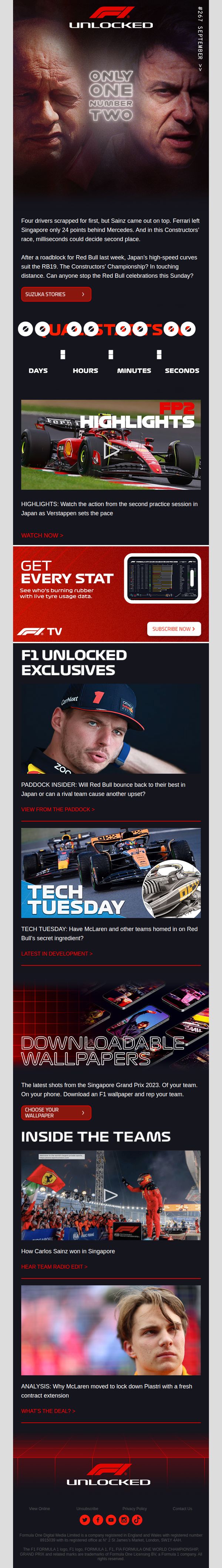 7. McLaren secure Piastri / Red Bull hopes / Battle for P2