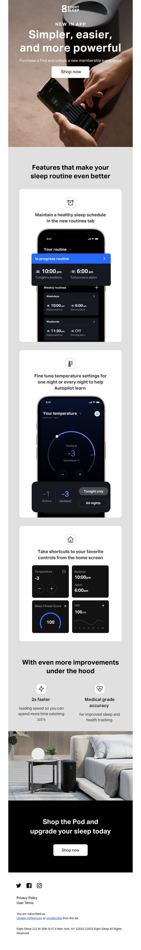7. Eight Sleep: The new Eight Sleep app is better than ever