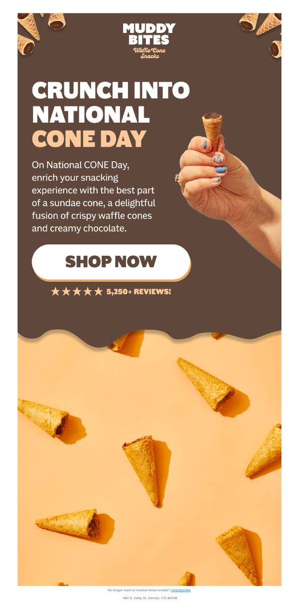 10. Muddy Bites: Happy National Cone Day, Cone-noisseurs!