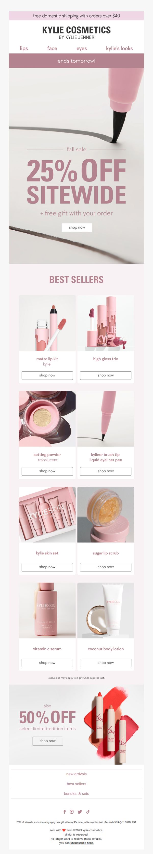 9. 2 days left! 25% OFF SITEWIDE 🍂