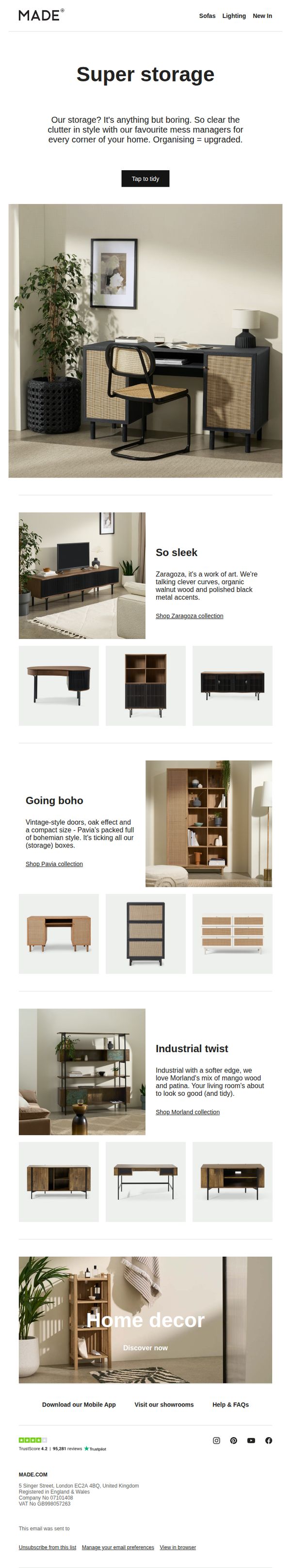 7. Declutter your downstairs in style