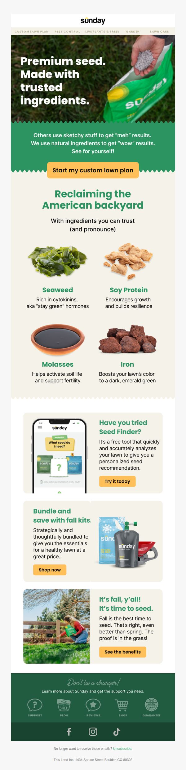 6. ✅ Premium Grass Seed ✅ Natural Ingredients