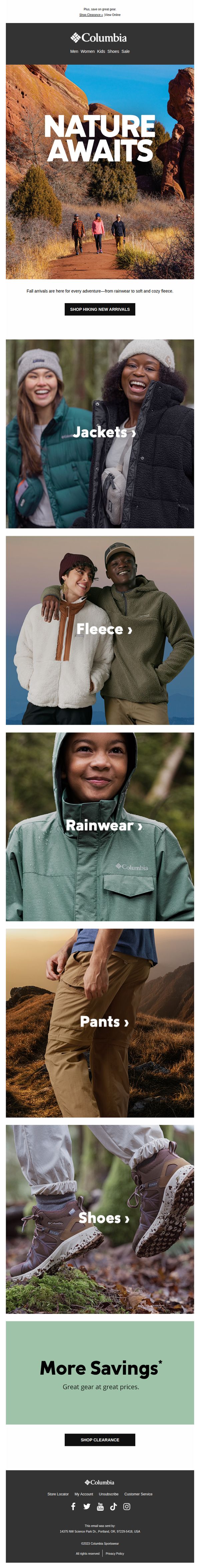 8. Hit the trail in new fall arrivals.