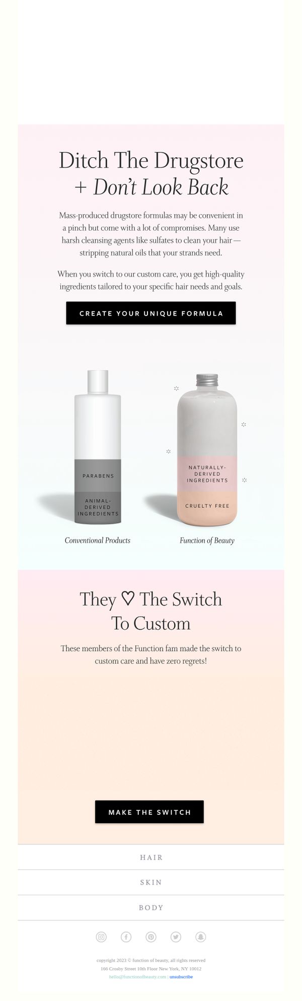 9. Ditch the drugstore + go custom