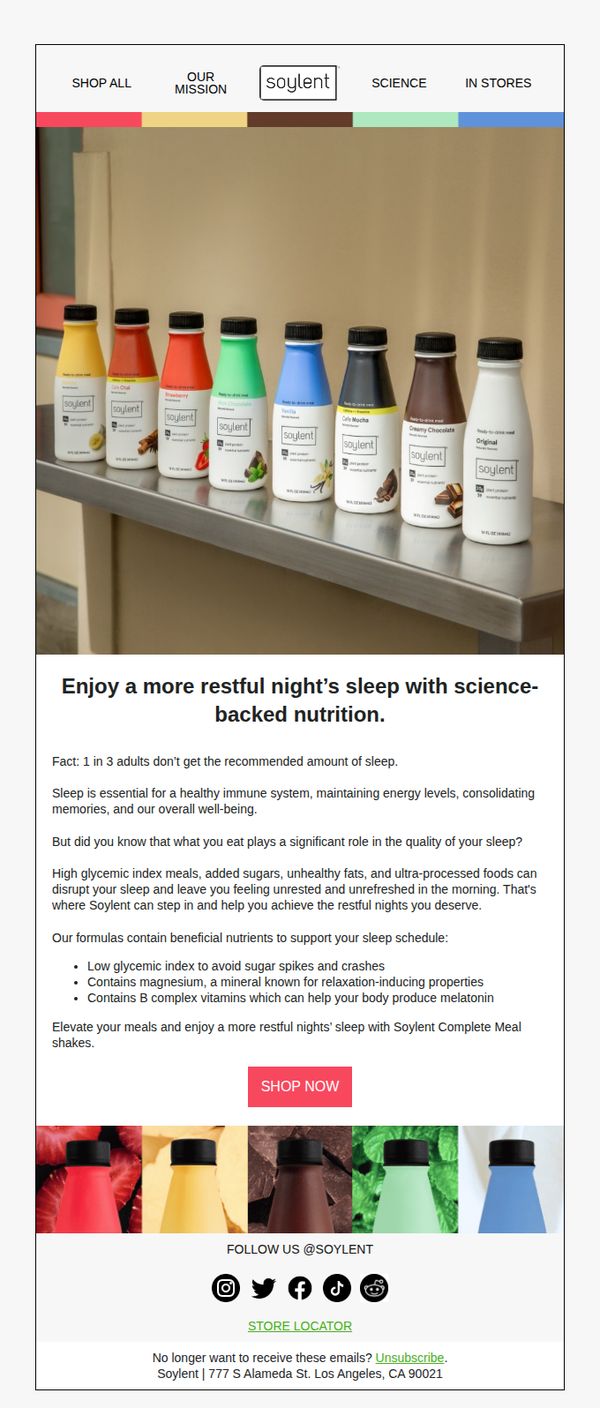 8. Unlock Better Sleep with Complete Nutrition 😴