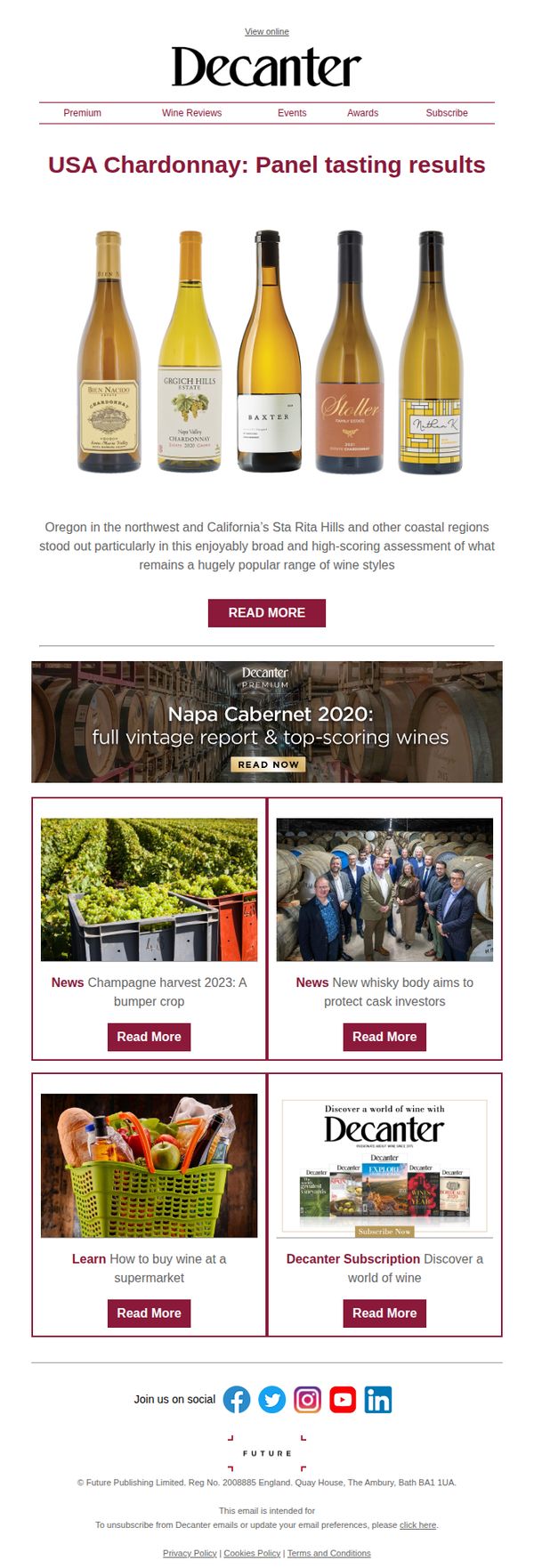 6. USA Chardonnay: Panel tasting results