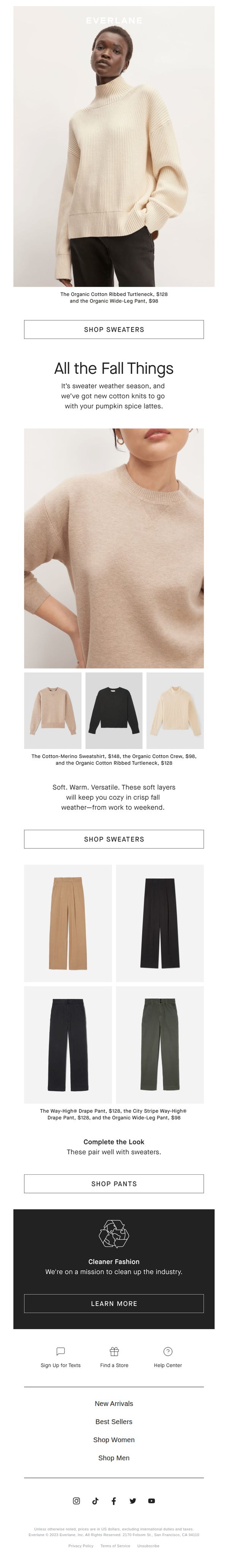 8. Everlane: New Sweaters for Fall