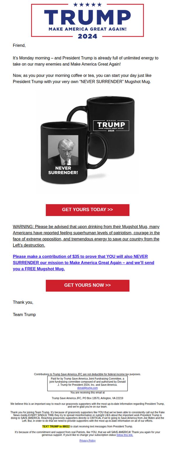 10. RE: Mugshot Mug for you ☕