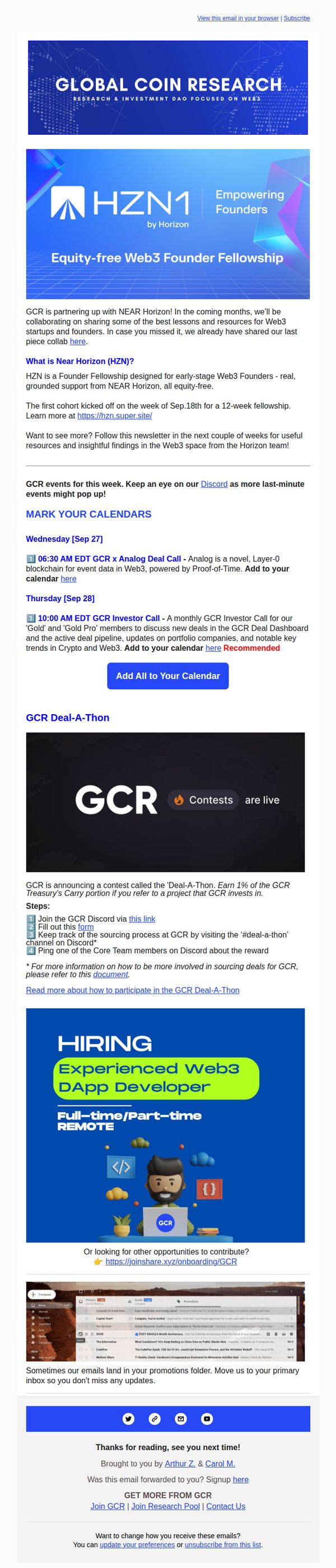 9. 🔵 GCR Events: Week of 25 Sep