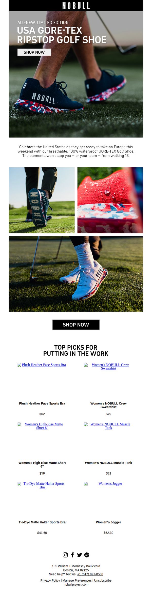 6. NO BULL: ALL-NEW Limited Edition USA GORE-TEX Ripstop Golf Shoe.