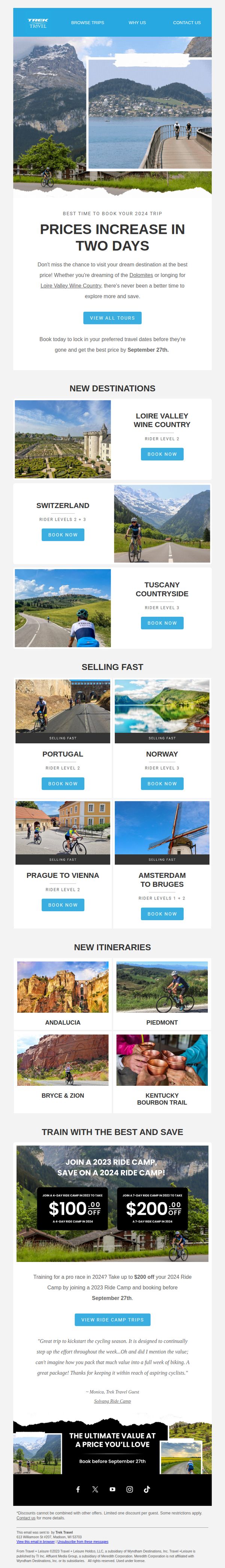 10. Trek Bikes: 48 Hours Left!