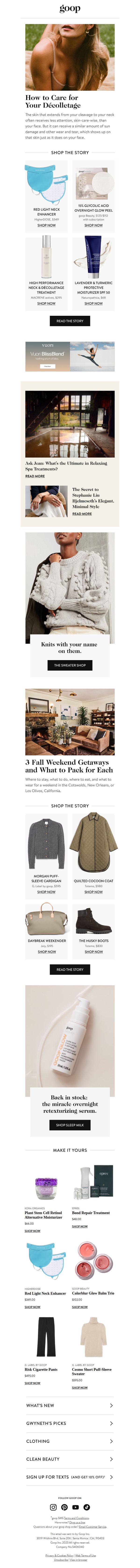 6. the Tuesday newsletter