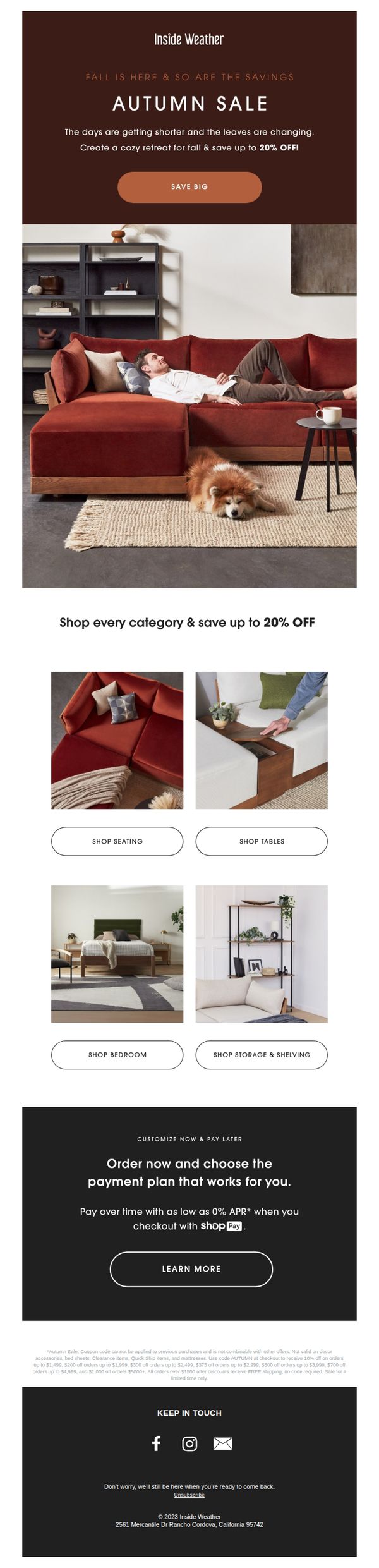 9. Fall into these savings 🍁