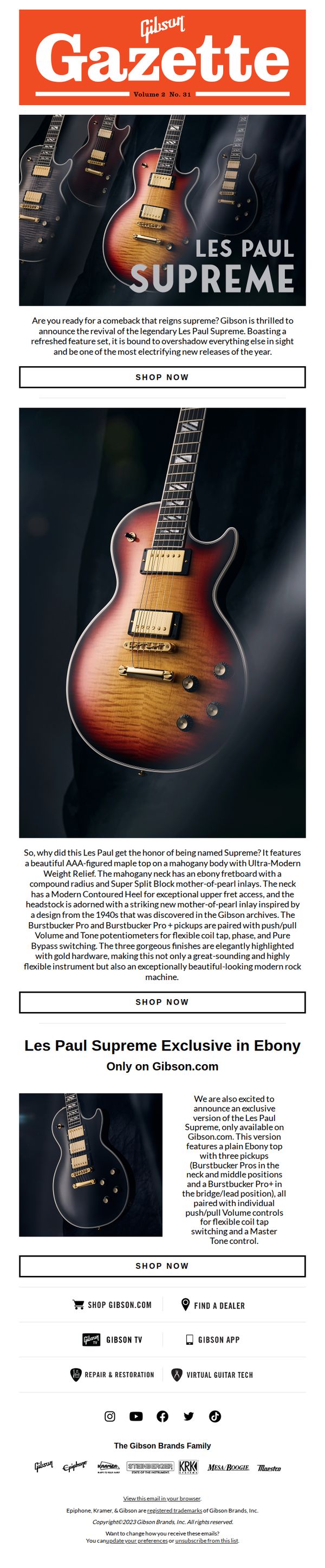 9. (Re)Introducing the Les Paul Supreme