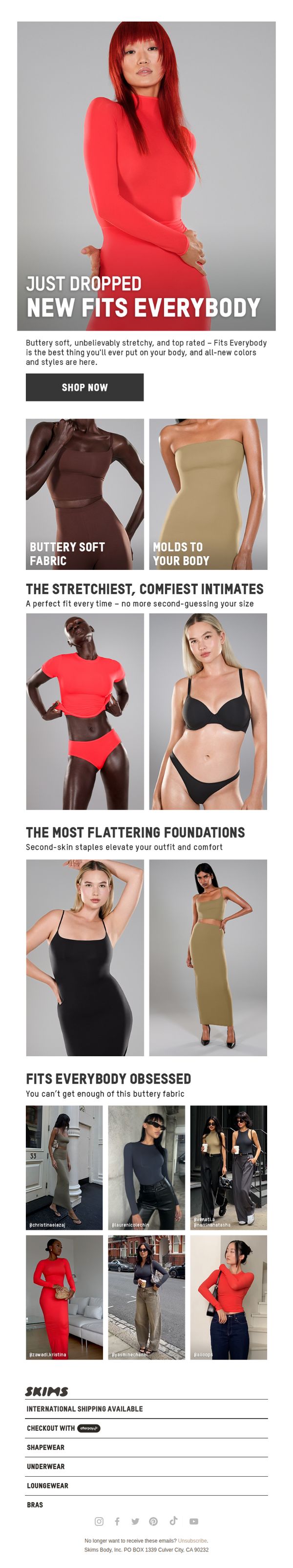6. Just Dropped: New Fits Everybody