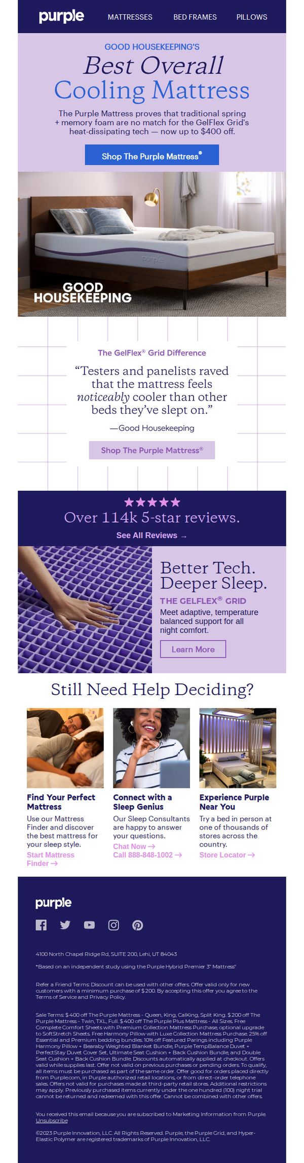 6. Purple: Meet Our Award-Winning Mattress