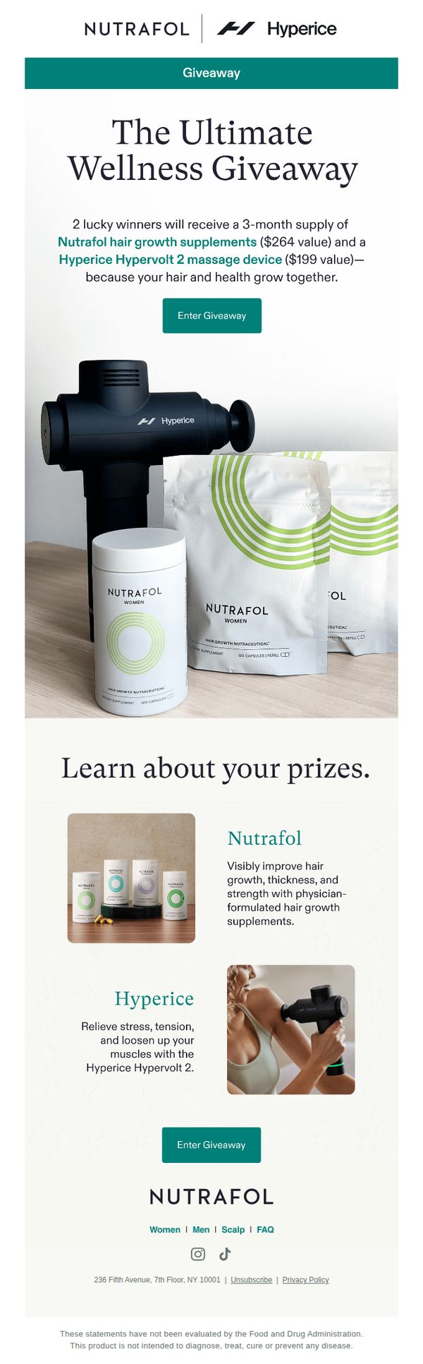 7. Nutrafol: 🎉 Giveaway 🎉 Hyperice x Nutrafol