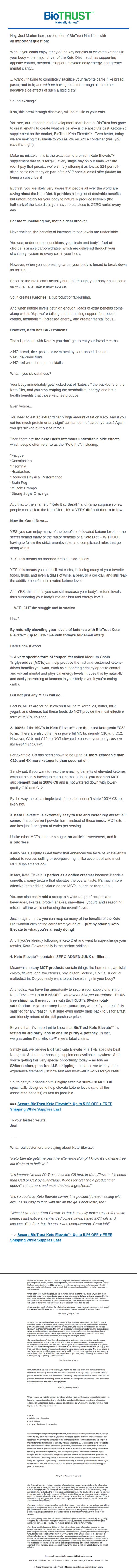 8. BioTRUST: Keto Results Without Doing the Keto Diet?