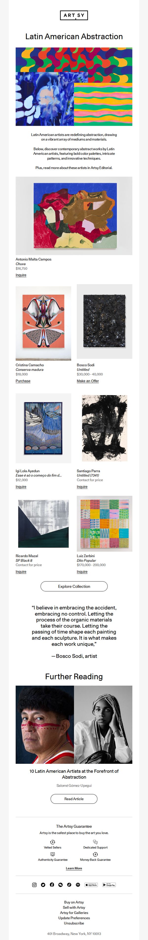 6. Latin American abstraction | Works by Bosco Sodi, Santiago Parra, and more