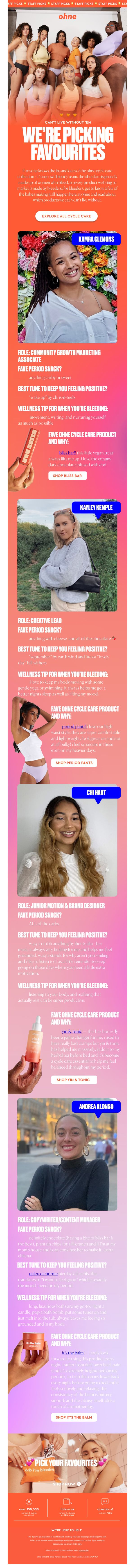 6. STAFF PICKS FROM OHNE HQ 🌟