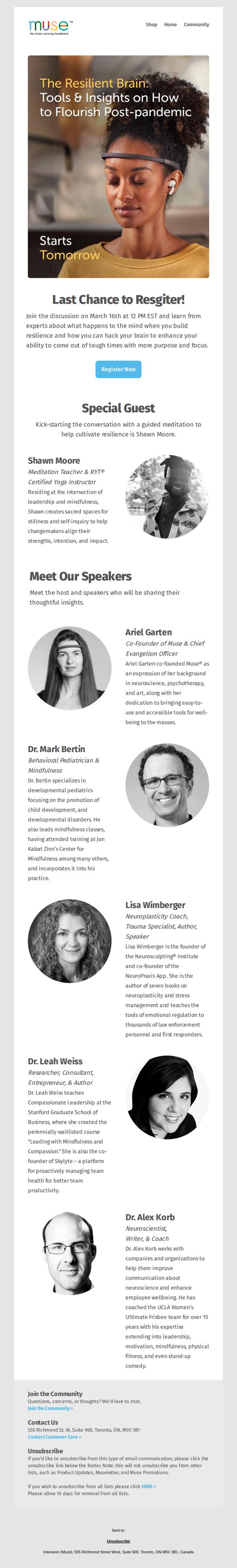 10. [12 Hours Left] Register for The Resilient Brain Live Webinar 🧠