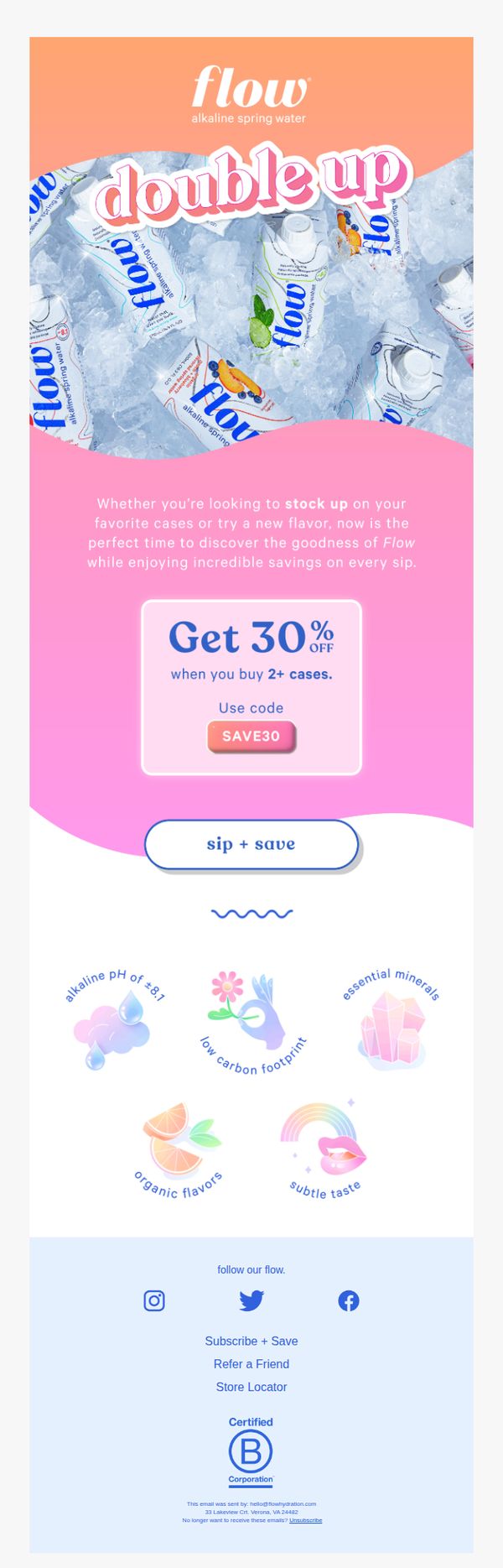 6. Flow more, save more
