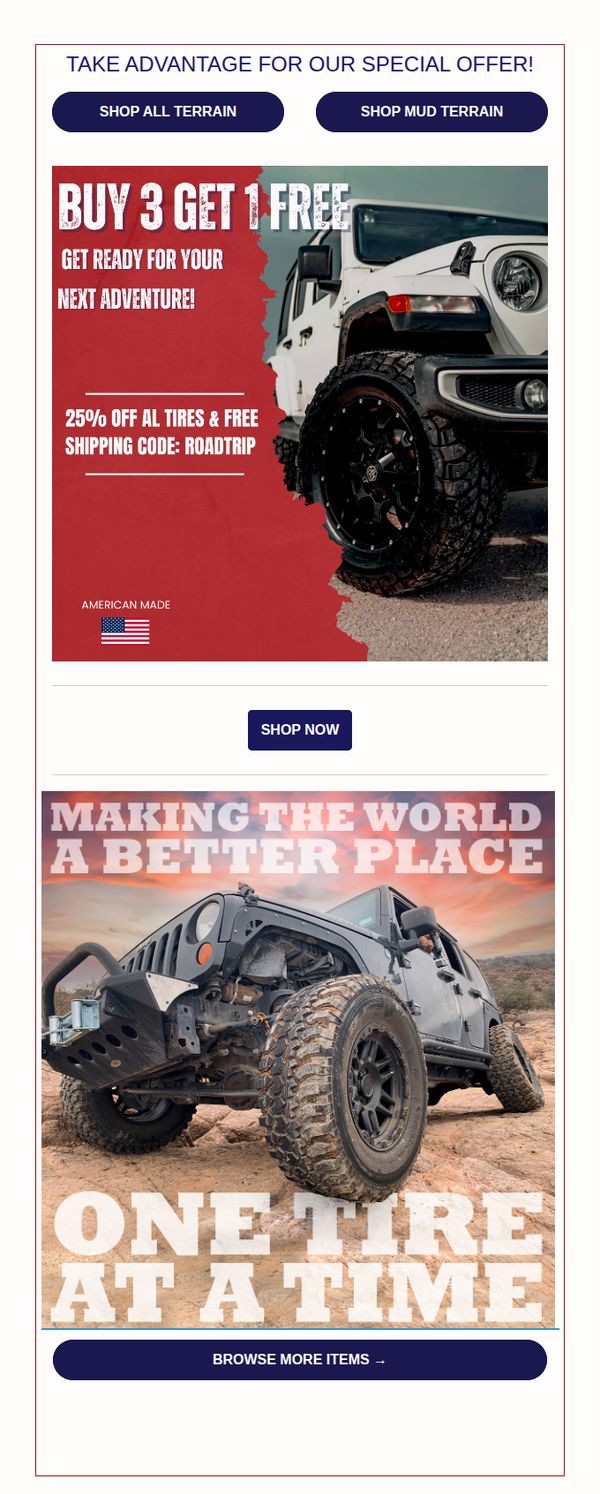 6. TreadWright Tires: Discover New Roads with Our Columbus Day Sale!🌄