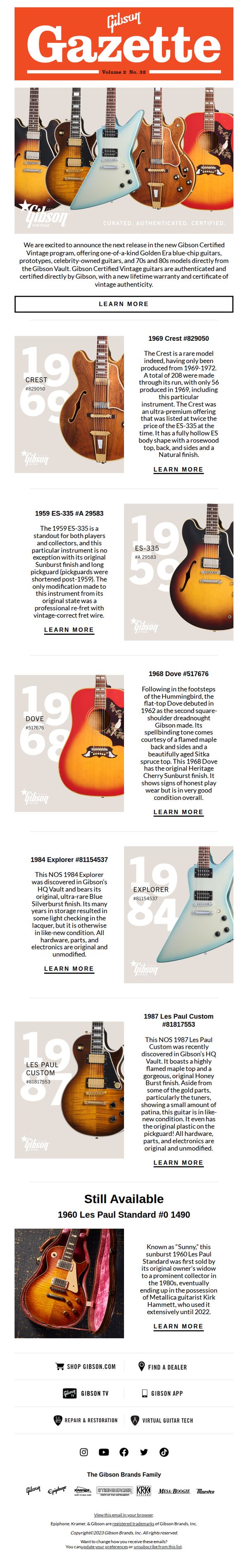 9. Gibson: Introducing Five New Certified Vintage Guitars