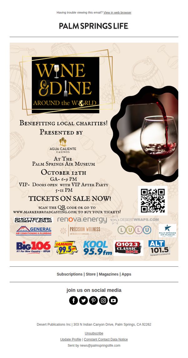 9. Wine & Dine Around the World