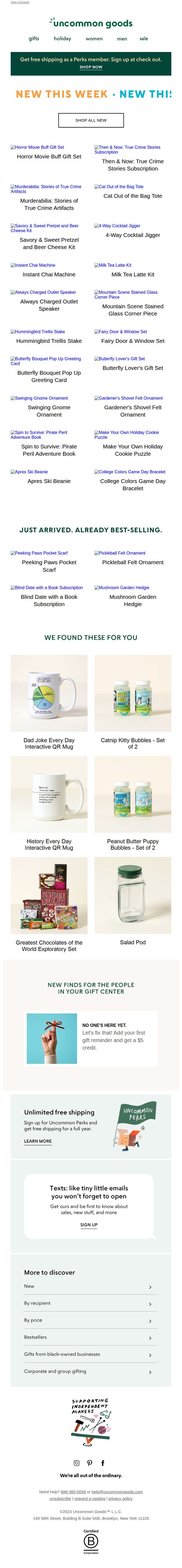 uncommon goods