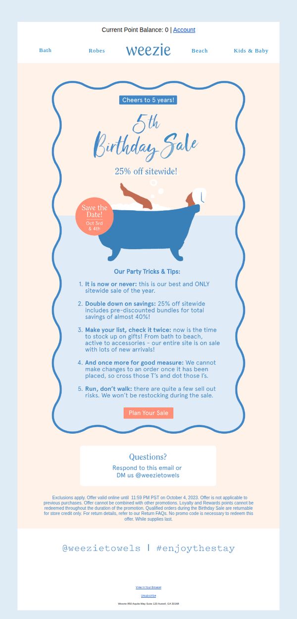 7. Weezie: You’re Invited! Weezie is turning 5!
