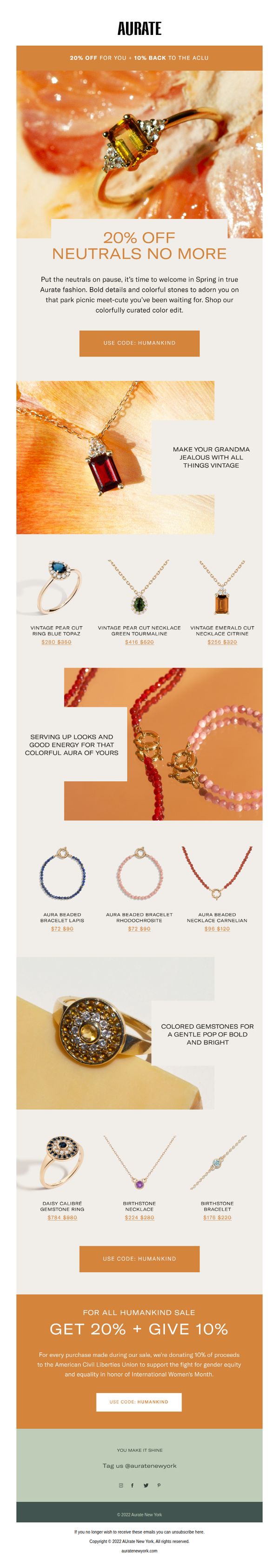7. 20% OFF YOUR NEXT SPRING LOOK